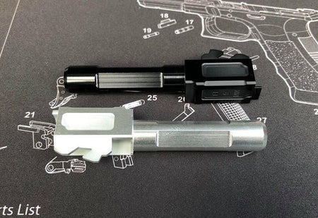 Nova FI Style 26 Aluminum Slide Set For Marui Model 26 GBB Series ( Titanium )-Titanium Grey