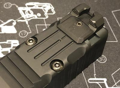 Nova FI Style 34 Aluminum Slide Set For Marui Model 17 GBB Series ( Titanium )-Titanium Grey