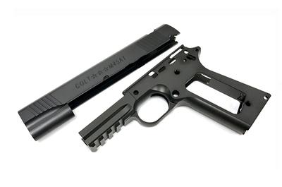 Nova M45A1 CQBP Aluminum Frame & Slide Kit for Marui Airsoft 1911 Series ( Black )