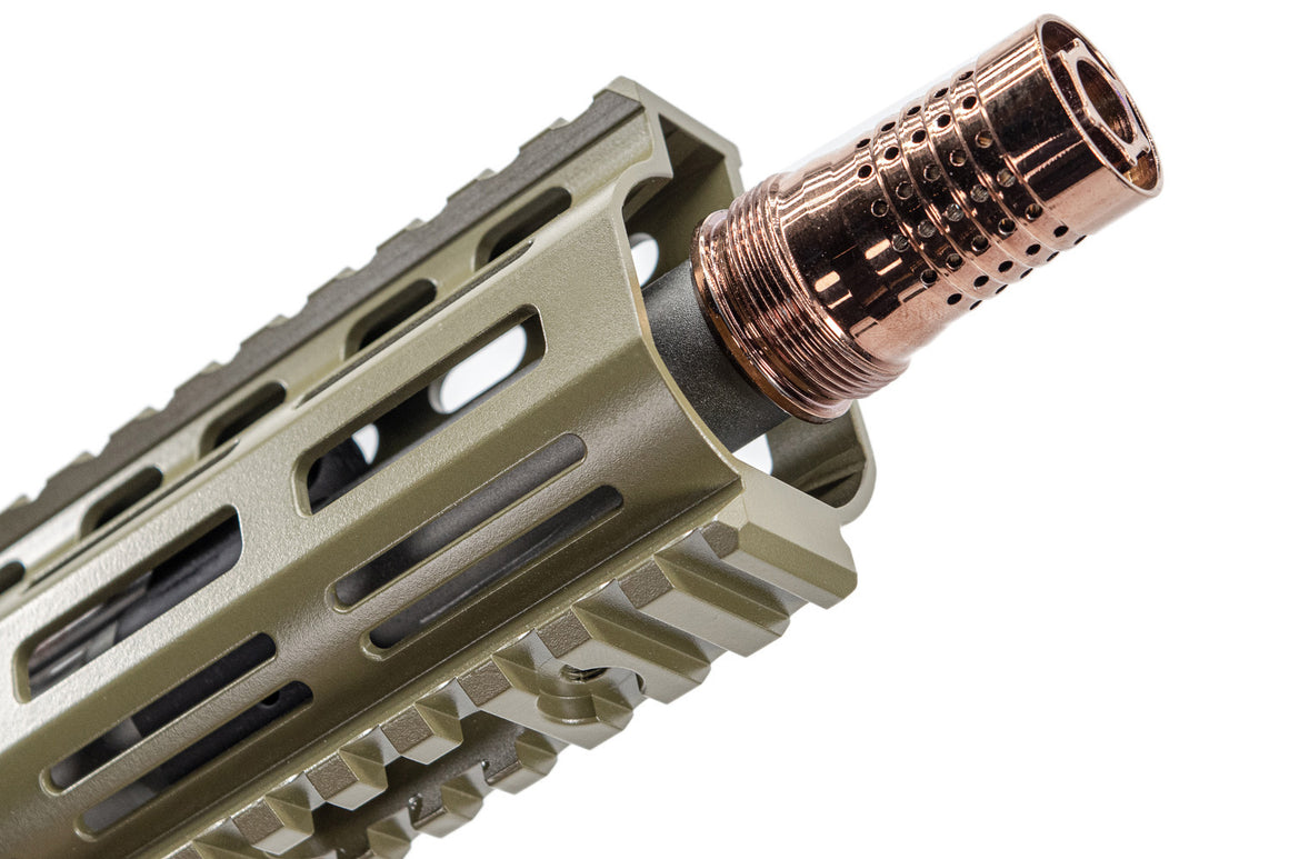 EMG Noveske Licensed 7.94” Gen 4 Ghetto Blaster Complete Build MWS GBBR Airsoft ( by DYTAC ) ( JKTG Custom Made ) ( Limited Edition ) Noveske Tiger Eye Brown