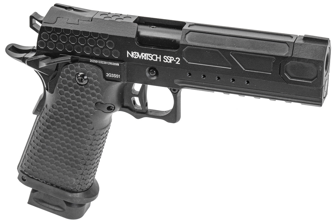 Novritsch SSP2 GBBP Gas Blowback Pistol Airsoft ( Black ) ( Hi-Capa )