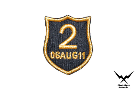 NSWDG EX17 Memorial No.2 06 AUG 11 Patch ( Gold Black ) ( Free Shipping )