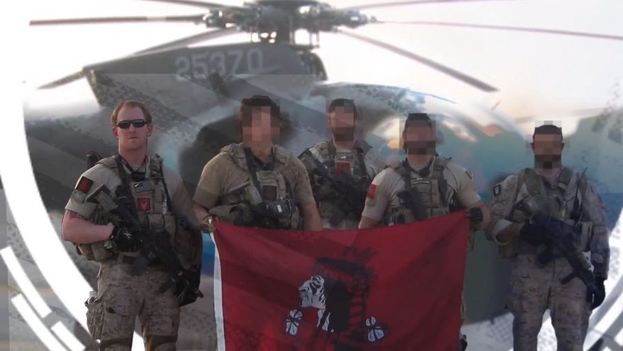 NSWDG Red Squadron Team Flag Patch DEVGRU ( Free Shipping )