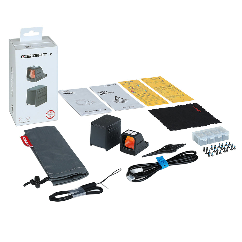 OLIGHT Osight X Rechargeable Reflex Sight With Magnetic Charging Cover ( 3 MOA Dot w/ 32 MOA Circle ) )