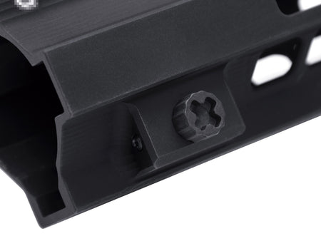 OMG G Style SMR HK416 MK15 10.5 Inch M-LOK Handguard Rail for Airsoft Only ( Barrel Nut for AEG / MWS / PTW Spec. ) ( Black / DE )-Dark Earth ( DE )