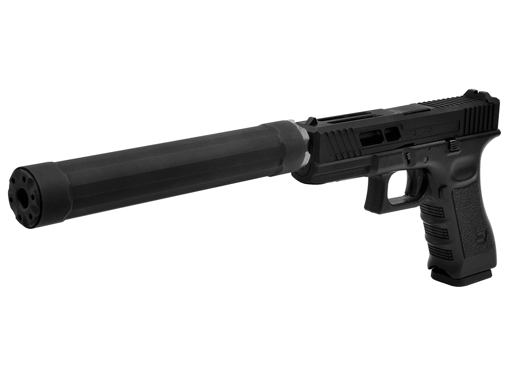 OMG Ryder 9M Style 14mm CCW Dummy Barrel Extension w/ XT-301 Mini Tracer / Power Up Barrel ( BK )