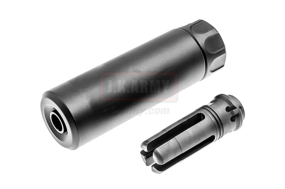 OMG SOCOM Mini 1 Dummy Barrel Extension w/ 4P Flash Hider ( BK ) ( 14mm CCW )