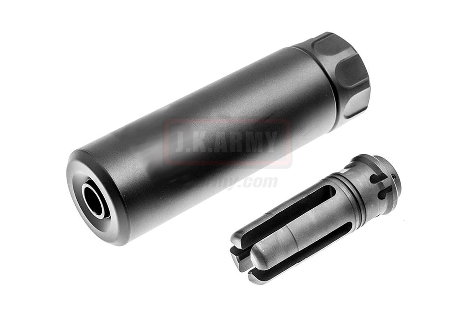OMG SOCOM Mini 1 Dummy Barrel Extension w/ 4P Flash Hider ( BK ) ( 14mm CCW )