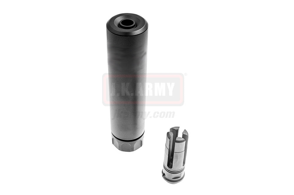 OMG SOCOM RC 1 Dummy Barrel Extension w/ 4P Flash Hider ( BK ) ( 14mm CCW )