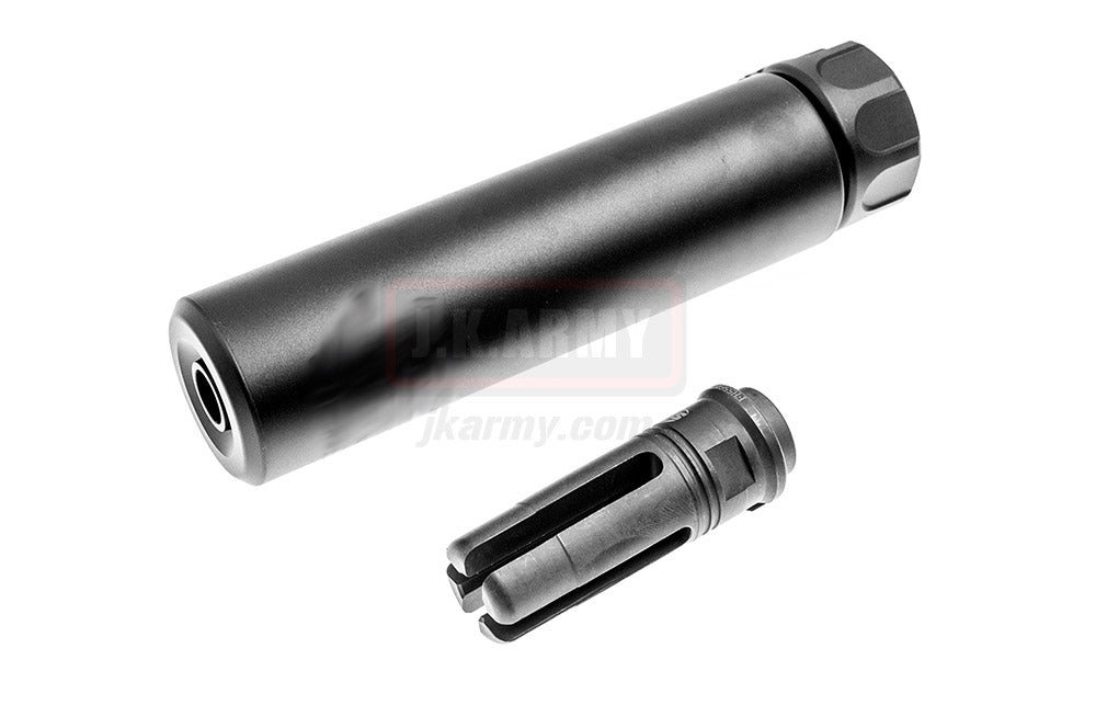 OMG SOCOM RC 1 Dummy Barrel Extension w/ 4P Flash Hider ( BK ) ( 14mm CCW )