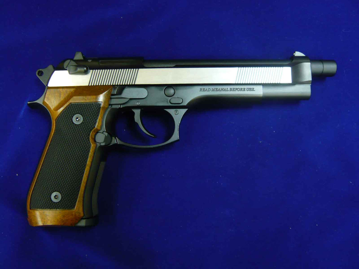 WE M92F Long Barrel Full Metal GBB Pistol (2Tone / Brown / Black)