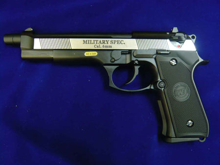 WE M92F Long Barrel Full Metal GBB Pistol (2Tone / Brown / Black)