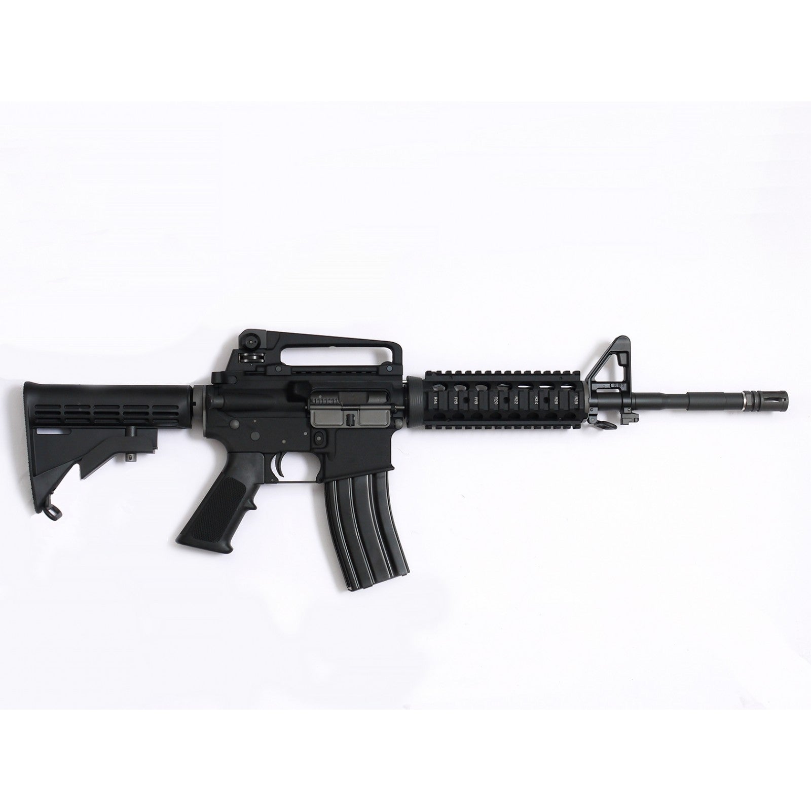 WE M4 RIS Gas Blow Back Open Chamber Rifle GBB Rifle ( Black )