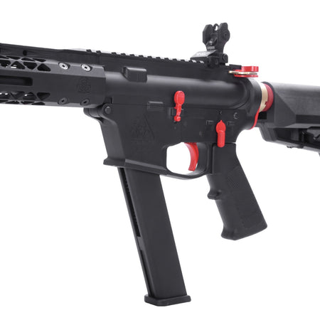 King Arms TWS Black Rain Ordnance 9mm Carbine GBB Airsoft ( Black & Red  )
