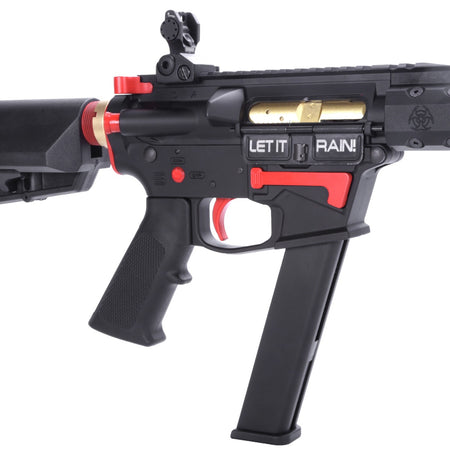 King Arms TWS Black Rain Ordnance 9mm Carbine GBB Airsoft ( Black & Red  )