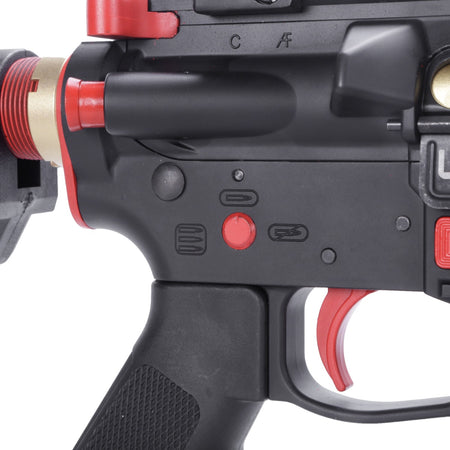 King Arms TWS Black Rain Ordnance 9mm Carbine GBB Airsoft ( Black & Red  )