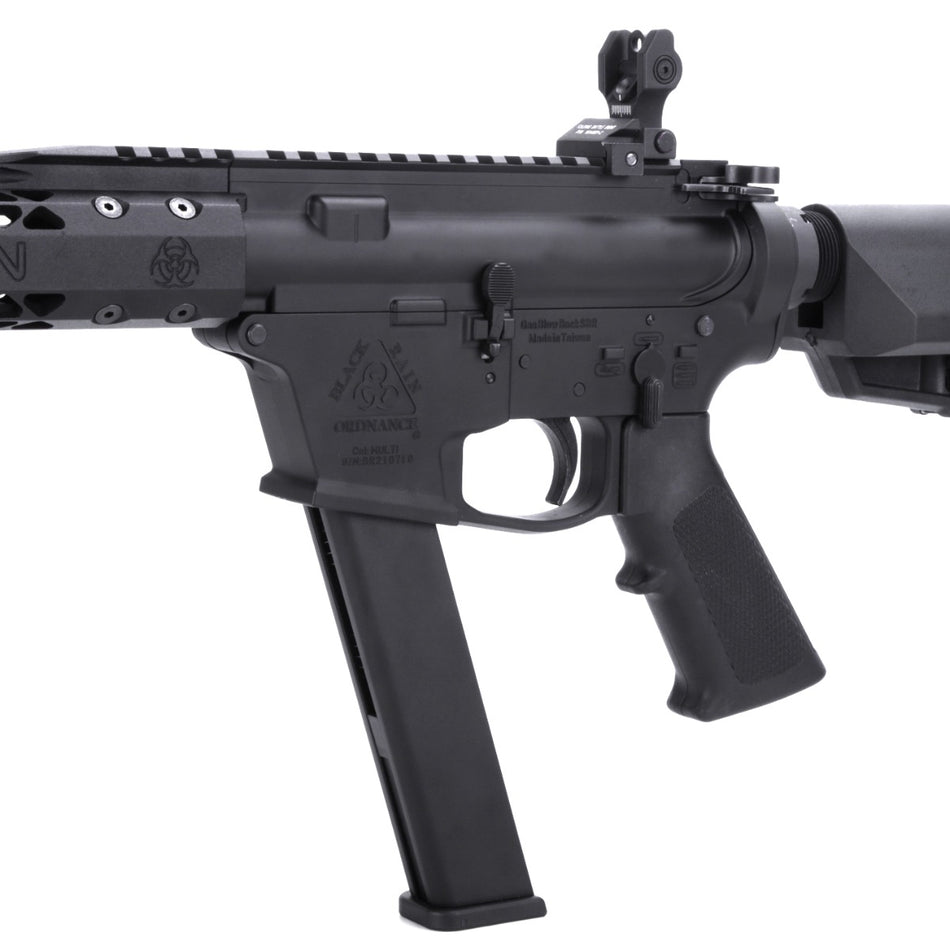King Arms TWS Black Rain Ordnance 9mm SBR GBB Airsoft ( Black )