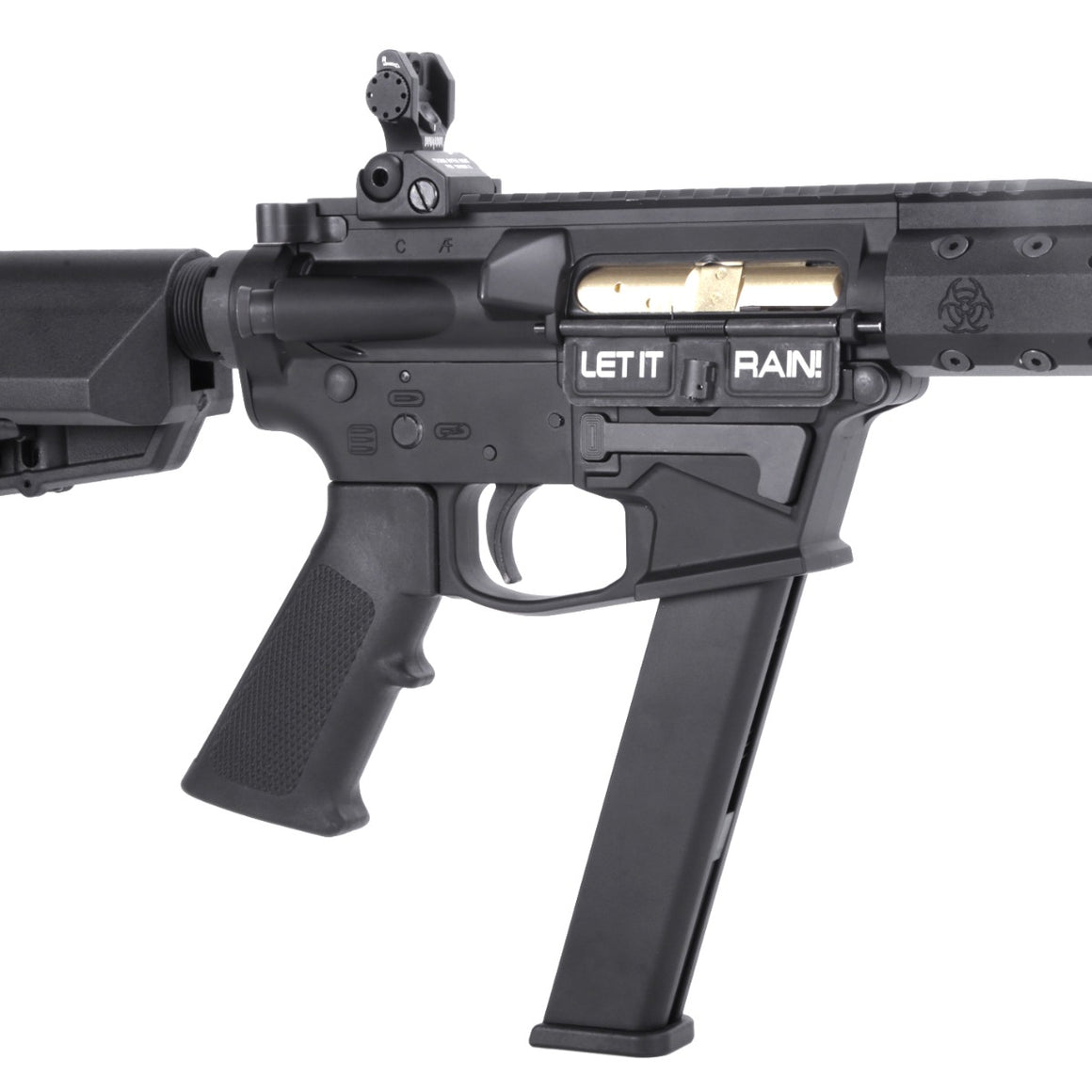 King Arms TWS Black Rain Ordnance 9mm SBR GBB Airsoft ( Black )