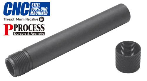 Guarder Steel Threaded Outer Barrel for TM P226 (14mm Negative) (BK)
