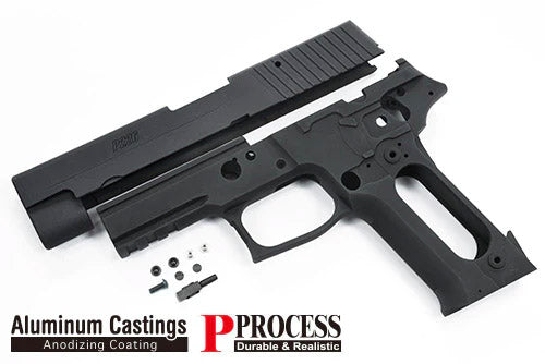 Guarder Aluminum Slide & Frame For Marui TM P226 Rail ( Black / Late Ver. Marking) - 2022 New Version