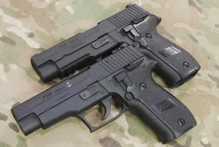 Guarder Aluminum Slide & Frame For Marui TM P226 Navy ( Silver / MK24 Marking ) - 2022 New Version