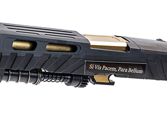 Para Bellum Custom Made SPECTRE Compensator GBBP Kit Set ( Aluminum Slide & Barrel / Black Slide / Gray Grip ) ( Limited Edition )