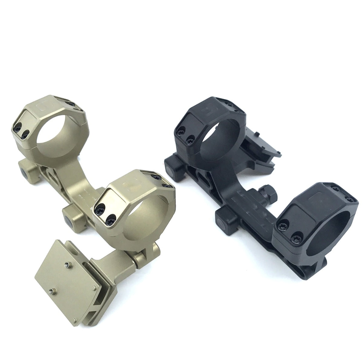 ARTISAN BO Style 30mm Modular Scope Mount for 1913 20mm Rail System with T1 / T2 Adapter / RMR Adapter-with T1/T2 Adapter-Black