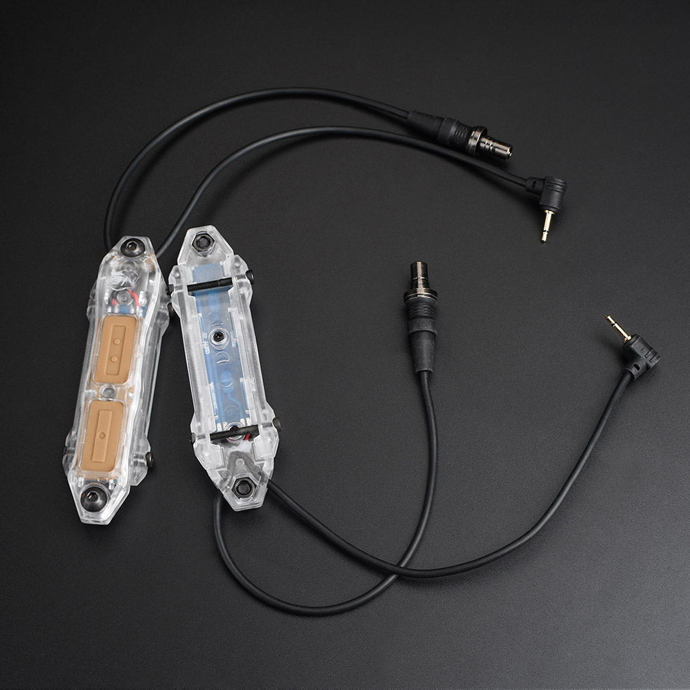 WADSN / NE TAP Double Switch Perspective Ver. for Airsoft PEQ , M/X-Series Flashlight ( BK / DE )-Dark Earth ( DE )