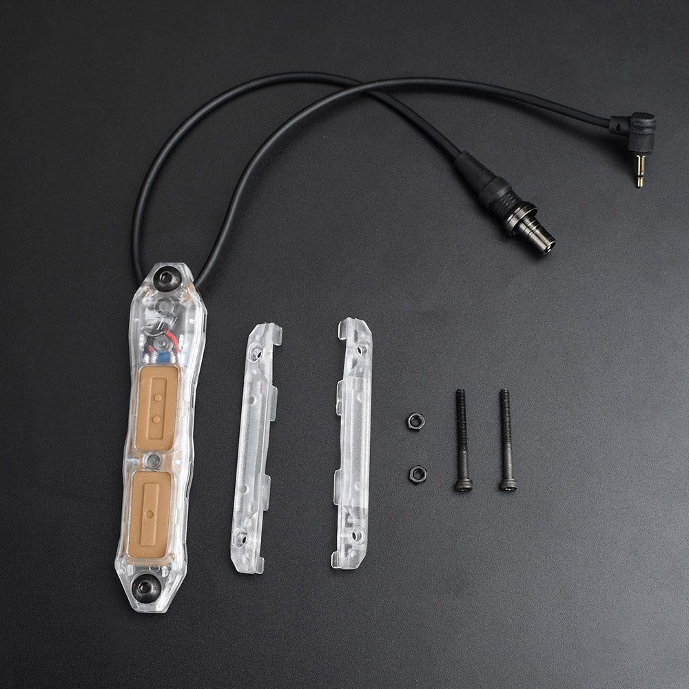 WADSN / NE TAP Double Switch Perspective Ver. for Airsoft PEQ , M/X-Series Flashlight ( BK / DE )-Dark Earth ( DE )