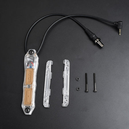 WADSN / NE TAP Double Switch Perspective Ver. for Airsoft PEQ , M/X-Series Flashlight ( BK / DE )-Dark Earth ( DE )