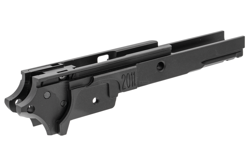 ProHandgun ST Style CNC Aluminum Middle Frame with Rail for Marui TM Hi-Capa 5.1 GBBP Series ( Black )