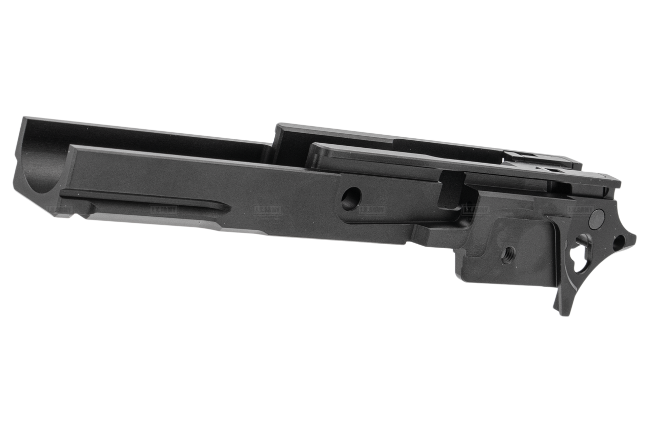 ProHandgun SV Style CNC Aluminum Middle Frame with Rail for Marui TM Hi-Capa 5.1 GBBP Series ( Black )