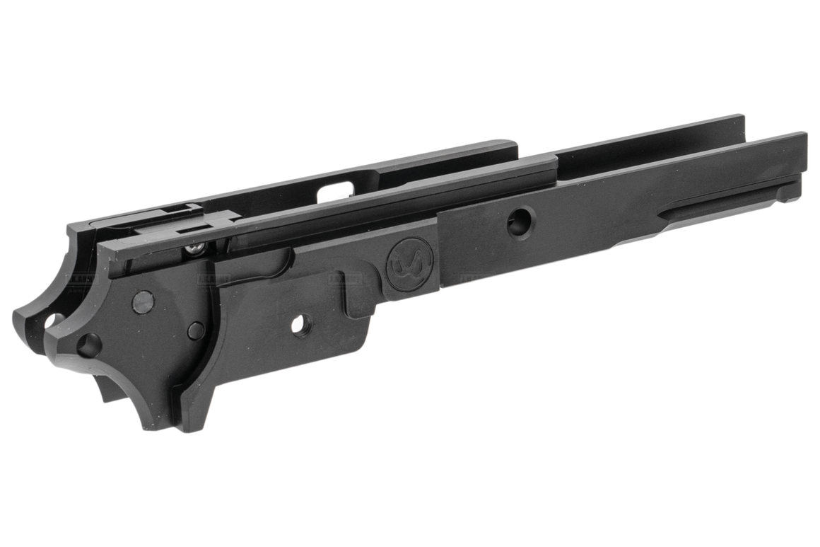 ProHandgun SV Style CNC Aluminum Middle Frame with Rail for Marui TM Hi-Capa 5.1 GBBP Series ( Black )