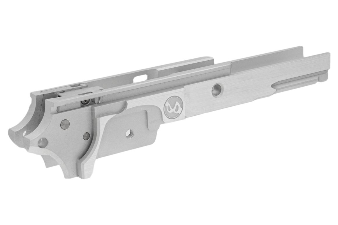 ProHandgun SV Style CNC Aluminum Middle Frame with Rail for Marui TM Hi-Capa 5.1 GBBP Series ( Silver )