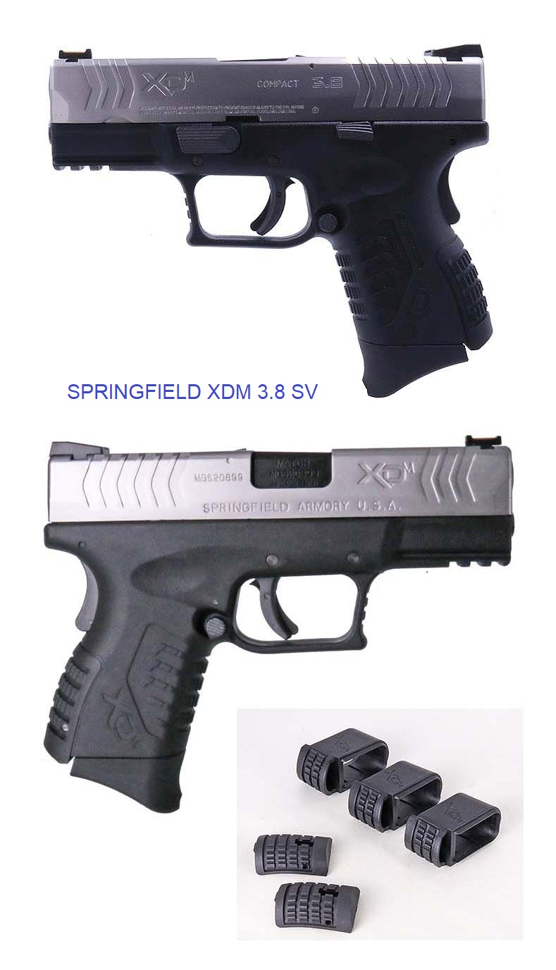 Springfield Armory Licensed XDM Gas Blowback Airsoft Training Pistol ( Model: 3.8 Compact ) (  Air Venturi )-Silver