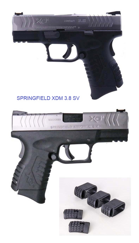 Springfield Armory Licensed XDM Gas Blowback Airsoft Training Pistol ( Model: 3.8 Compact ) (  Air Venturi )-Silver