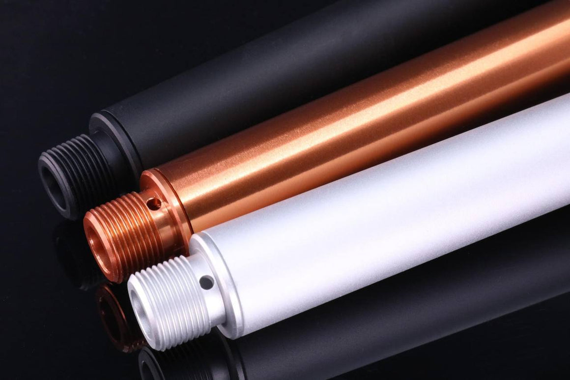 Revanchist Aluminum Outer Barrel For Marui TM M4 MWS MTR GBBR ( 6.5 / 7.5 / 8.5 / 9.5 / 10.3 / 11.5 inch ) ( Black / Bronze )-Silver-6.5 inch