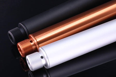 Revanchist Aluminum Outer Barrel For Marui TM M4 MWS MTR GBBR ( 6.5 / 7.5 / 8.5 / 9.5 / 10.3 / 11.5 inch ) ( Black / Bronze )-Silver-6.5 inch