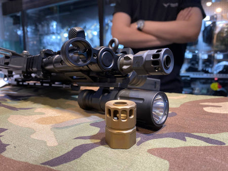 Pro-Arms 14mm CCW VP Style Airsoft Compensator / Flash Hider-Dark Earth ( DE )