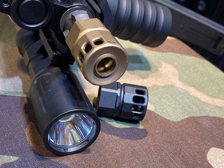 Pro-Arms 14mm CCW VP Style Airsoft Compensator / Flash Hider-Dark Earth ( DE )