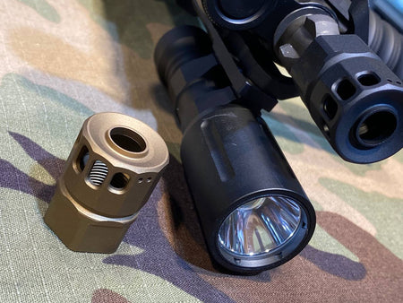 Pro-Arms 14mm CCW VP Style Airsoft Compensator / Flash Hider-Dark Earth ( DE )