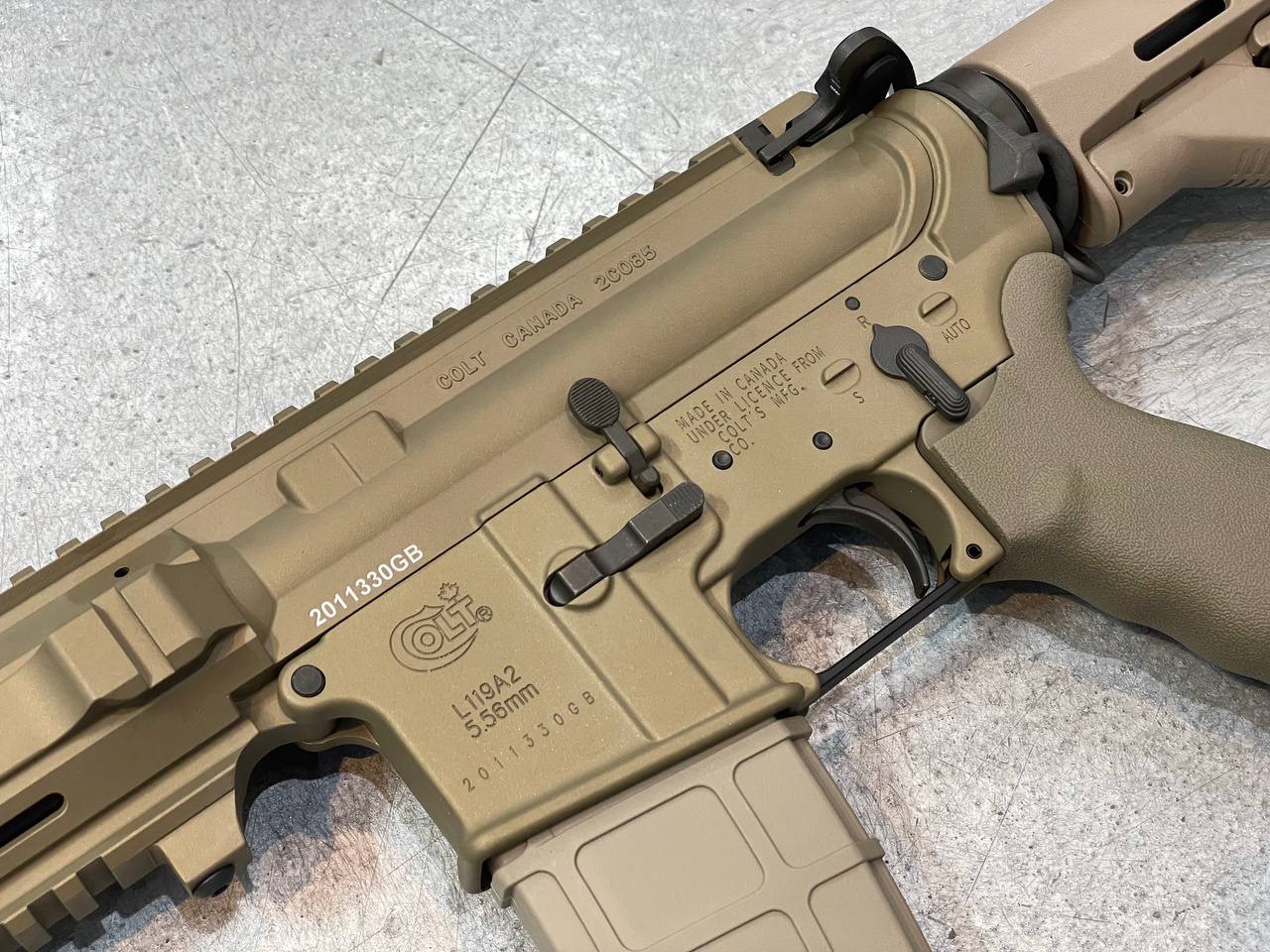 Archwick Officially Licensed COLT L119A2 GBB Rifle ( Cerakote DE ) ( GHK )