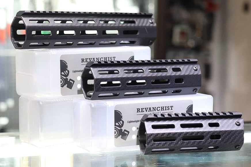 Revanchist V2 Carbon Fiber M-LOK Handguard Rail For Marui TM MWS GBBR Series 9.5 inch