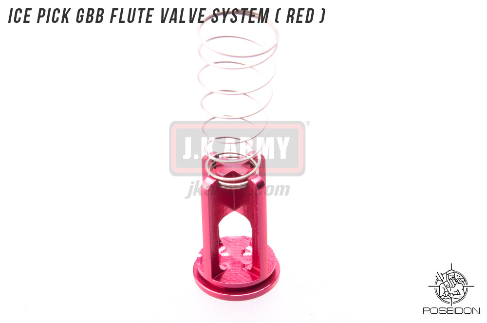 Poseidon ICE PICK GBB Flute Valve System ( Red ) ( Marui / WE System Only )