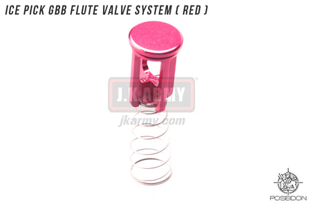 Poseidon ICE PICK GBB Flute Valve System ( Red ) ( Marui / WE System Only )