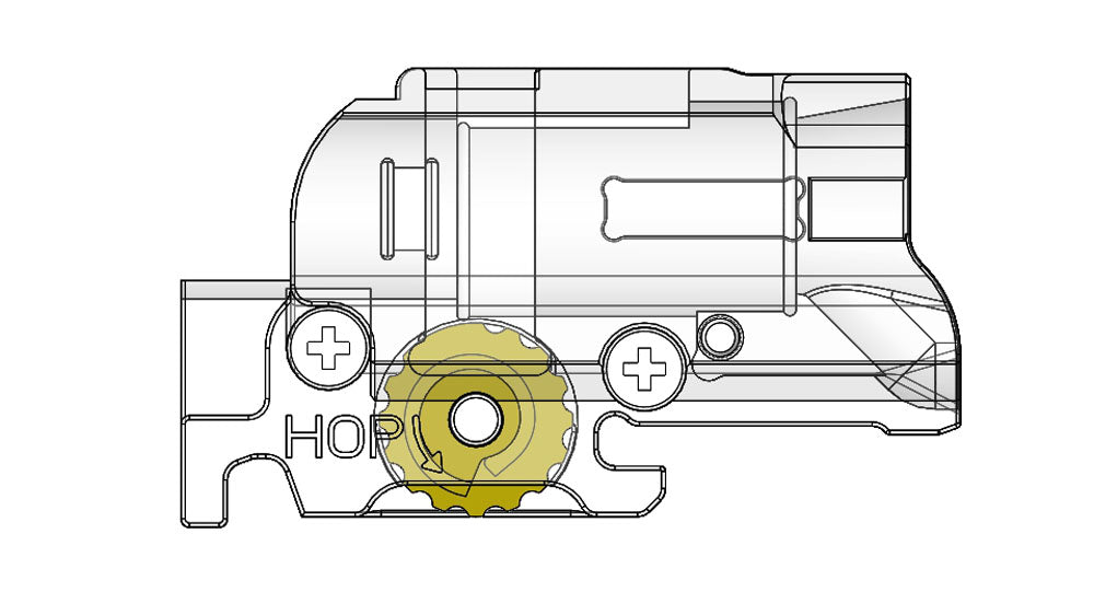 Poseidon Fly Wheel for Striker Hop Up Chamber For TM / WE / VFC G Model GBB Pistol Series ( PI-026 )
