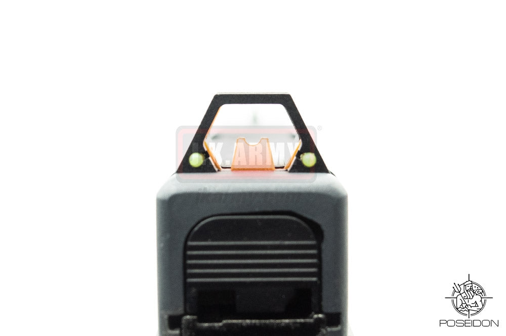 Poseidon P1.7 EVO MOD1 Cerakote Grey Metal Slide Airsoft GBB Pistol ( Black Frame )