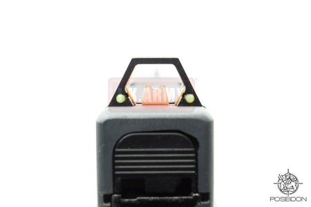 Poseidon P1.7 EVO MOD1 Cerakote Grey Metal Slide Airsoft GBB Pistol ( Black Frame )