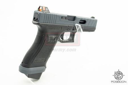 Poseidon P1.7 EVO MOD1 Cerakote Grey Metal Slide Airsoft GBB Pistol ( Black Frame )