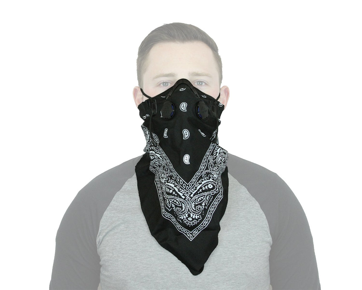 ATV Tek Pro Series Bandana Dust Mask - Black ( BDMBLK )